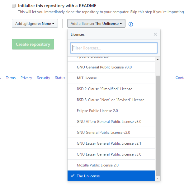 Github unlicense